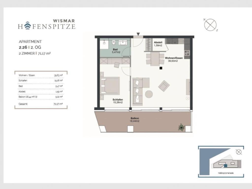Hafenspitze App 26 Apartment Wismar Luaran gambar